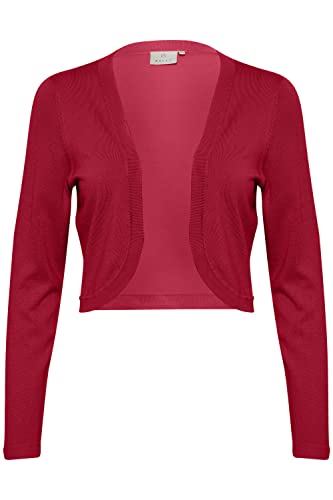 KAFFE Bolero Astrid Damen Bolero Astrid Elegant Jäckchen Langarm Cardigan Bolerojacke Haute Red S