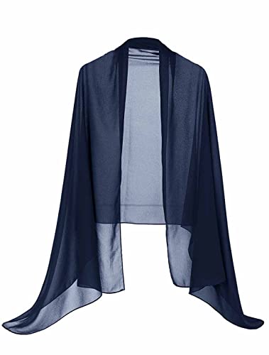 Wedtrend Damen Stola Chiffon Schal Sommer Scarves Muslim Kopftuch Halstuch Hijab für Abendkleid Braut Hochzeit...