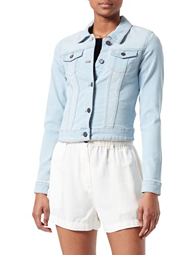 Noisy May NOS DE Damen NMDEBRA L/S Jacket LB BG NOOS Jeansjacke, Light Blue Denim, M