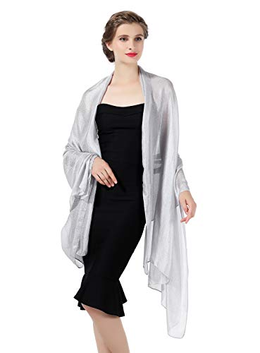 BEAUTELICATE Damen Stola Schal Festlich Leicht Halstuch Umschlagtücher Seidenschal für Abendkleid Hochzeit...