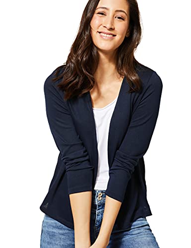 Street One Damen Nette Strickjacke, Blau (Deep Blue), 46