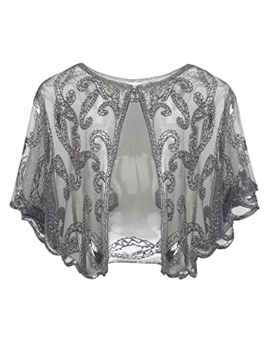 BABEYOND 1920er Jahre Retro Schal Umschlagtücher für Abendkleider Stola für Hochzeit Party Gatsby Kostüm Accessoires